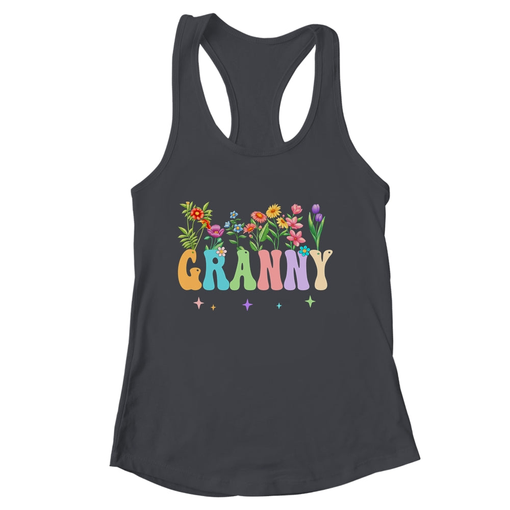 Granny Women Wildflower Floral Design Granny Mothers Day Shirt & Tank Top | siriusteestore