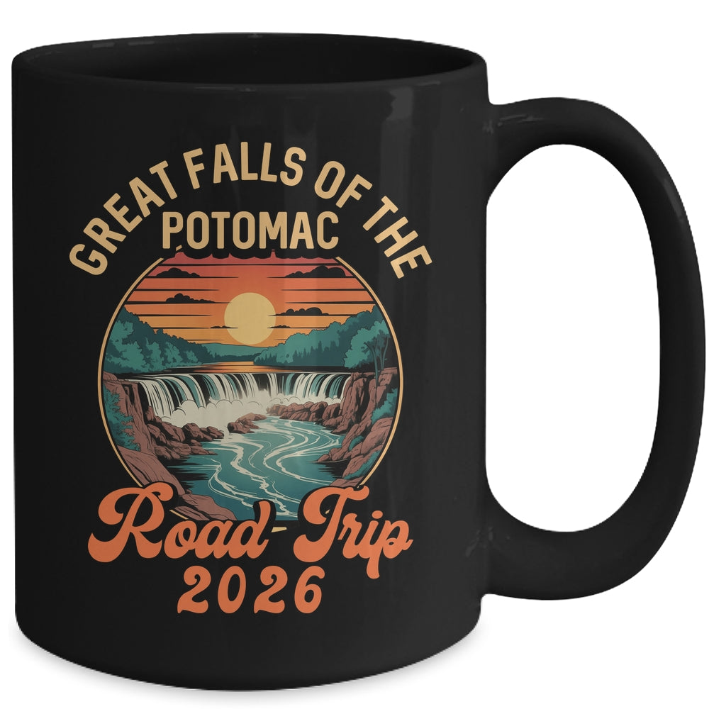 Great Falls Of The Potomac Road Trip 2026 Summer Vacation Family Mug | siriusteestore