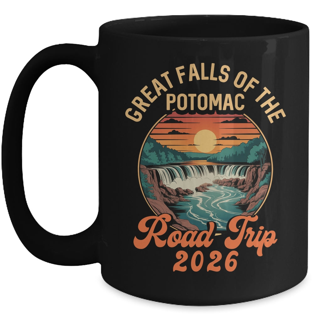 Great Falls Of The Potomac Road Trip 2026 Summer Vacation Family Mug | siriusteestore