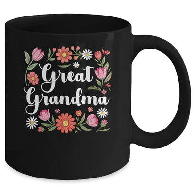 Great Grandma Floral Wildflowers Mother's Day Grandma Women Mug | siriusteestore