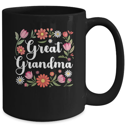 Great Grandma Floral Wildflowers Mother's Day Grandma Women Mug | siriusteestore