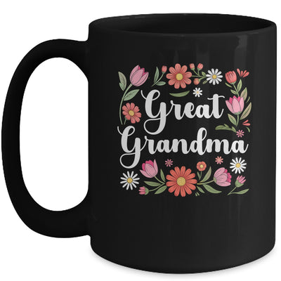 Great Grandma Floral Wildflowers Mother's Day Grandma Women Mug | siriusteestore