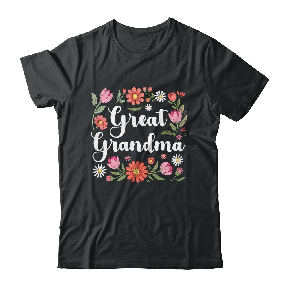 Great Grandma Floral Wildflowers Mother's Day Grandma Women Shirt & Tank Top | siriusteestore