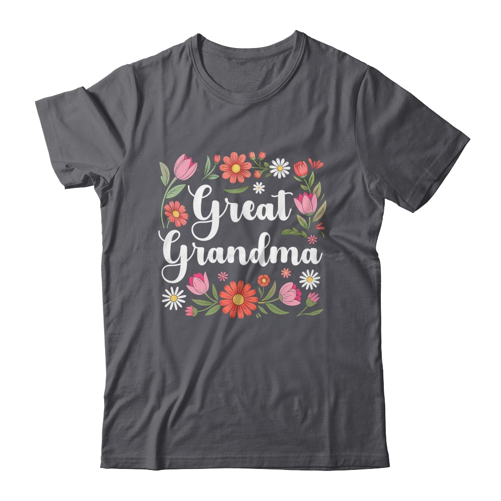 Great Grandma Floral Wildflowers Mother's Day Grandma Women Shirt & Tank Top | siriusteestore