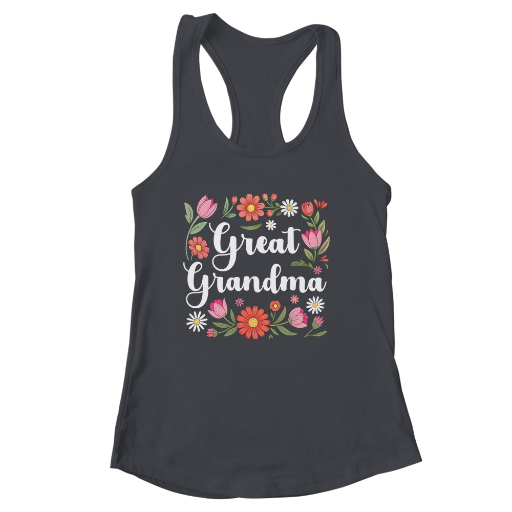 Great Grandma Floral Wildflowers Mother's Day Grandma Women Shirt & Tank Top | siriusteestore