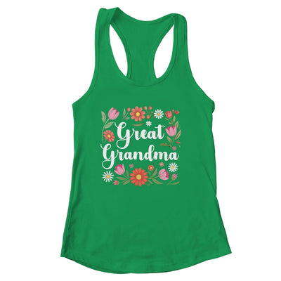 Great Grandma Floral Wildflowers Mother's Day Grandma Women Shirt & Tank Top | siriusteestore