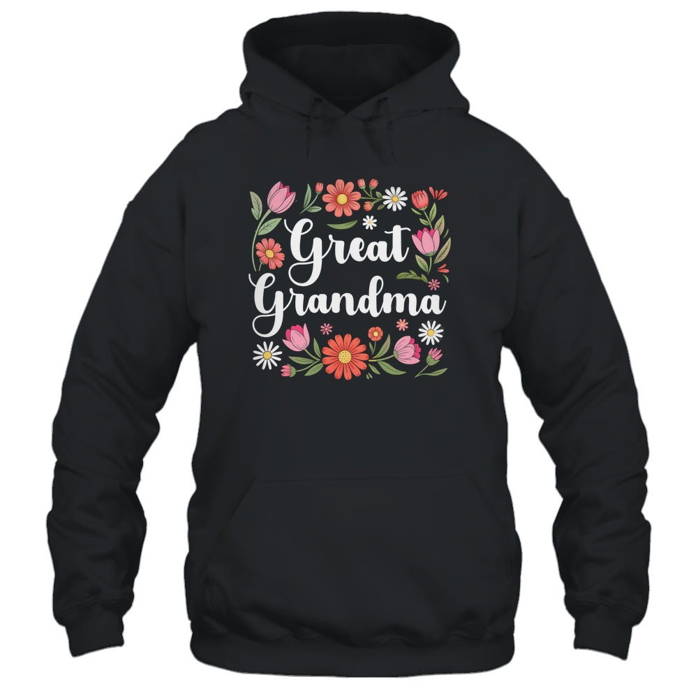 Great Grandma Floral Wildflowers Mother's Day Grandma Women Shirt & Tank Top | siriusteestore