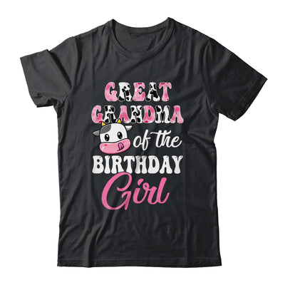 Great Grandma Of The Birthday Girl Farm Cow 1st Birthday Girl Shirt & Hoodie | siriusteestore