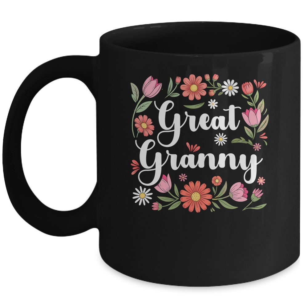 Great Granny Floral Wildflowers Mother's Day Granny Women Mug | siriusteestore