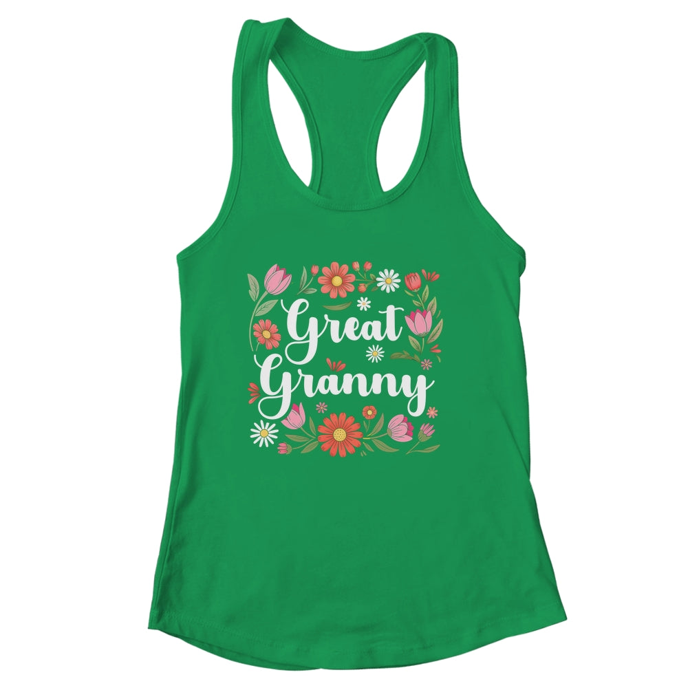 Great Granny Floral Wildflowers Mother's Day Granny Women Shirt & Tank Top | siriusteestore