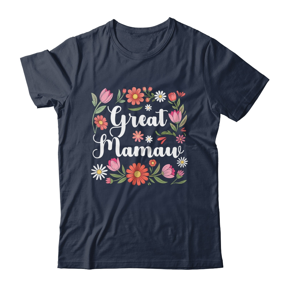 Great Mamaw Floral Wildflowers Mother's Day Mamaw Women Shirt & Tank Top | siriusteestore