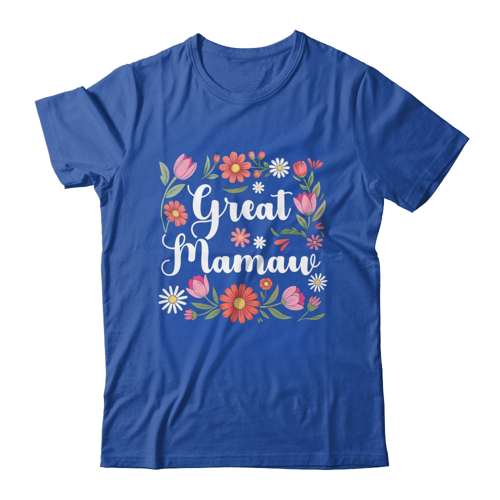 Great Mamaw Floral Wildflowers Mother's Day Mamaw Women Shirt & Tank Top | siriusteestore