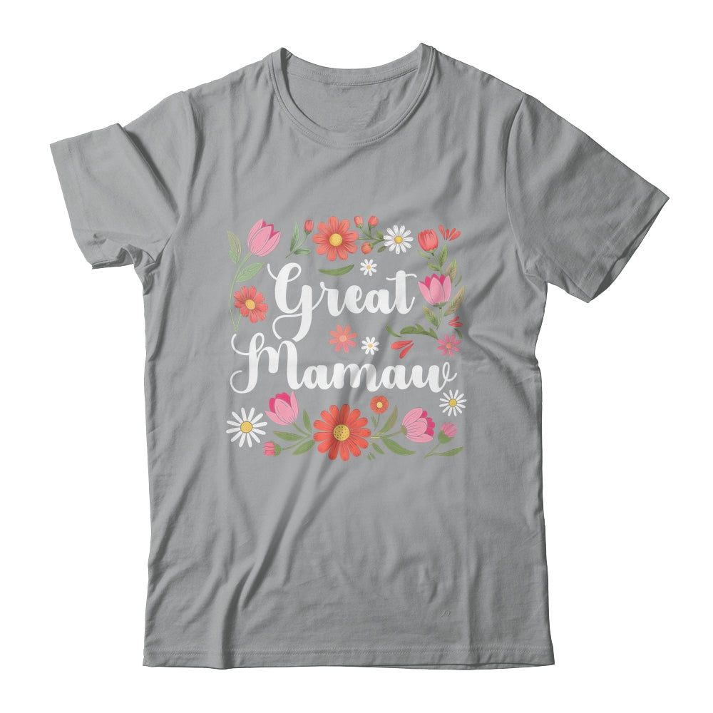Great Mamaw Floral Wildflowers Mother's Day Mamaw Women Shirt & Tank Top | siriusteestore