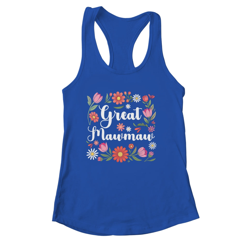 Great Mawmaw Floral Wildflowers Mother's Day Mawmaw Women Shirt & Tank Top | siriusteestore
