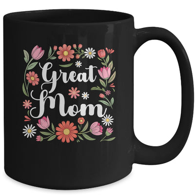 Great Mom Floral Wildflowers Mother's Day Mom Women Mug | siriusteestore