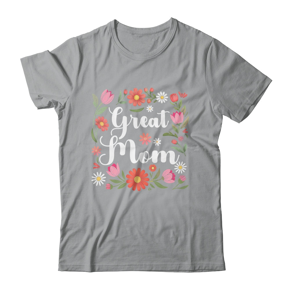 Great Mom Floral Wildflowers Mother's Day Mom Women Shirt & Tank Top | siriusteestore