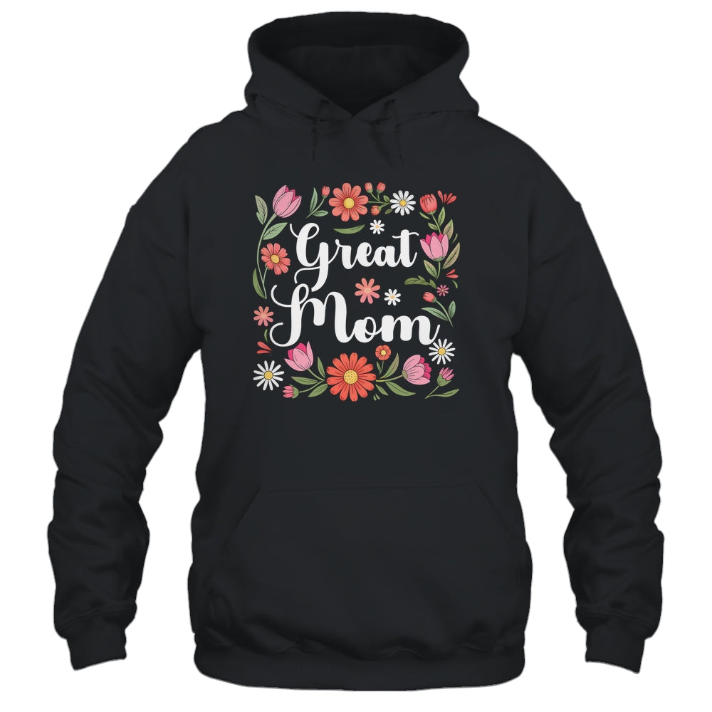 Great Mom Floral Wildflowers Mother's Day Mom Women Shirt & Tank Top | siriusteestore
