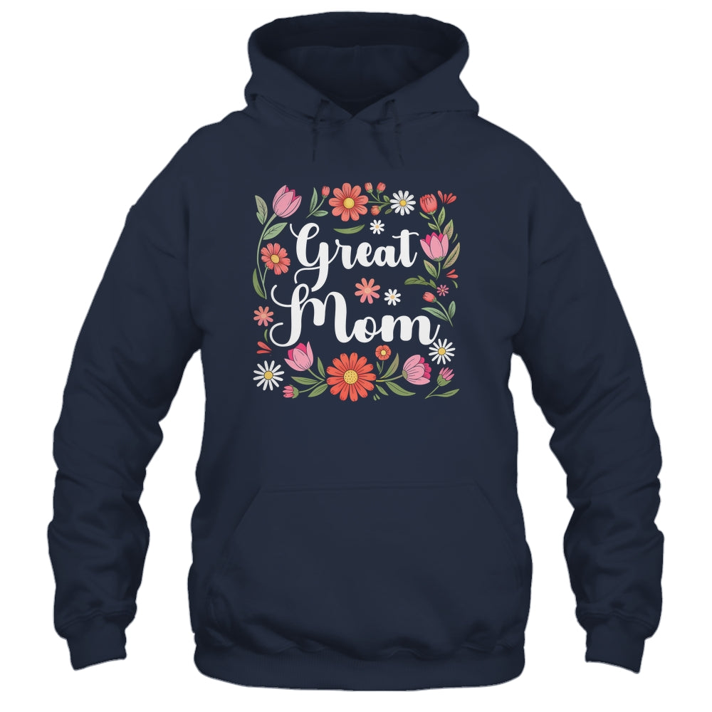 Great Mom Floral Wildflowers Mother's Day Mom Women Shirt & Tank Top | siriusteestore