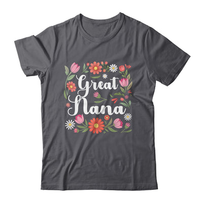 Great Nana Floral Wildflowers Mother's Day Nana Women Shirt & Tank Top | siriusteestore