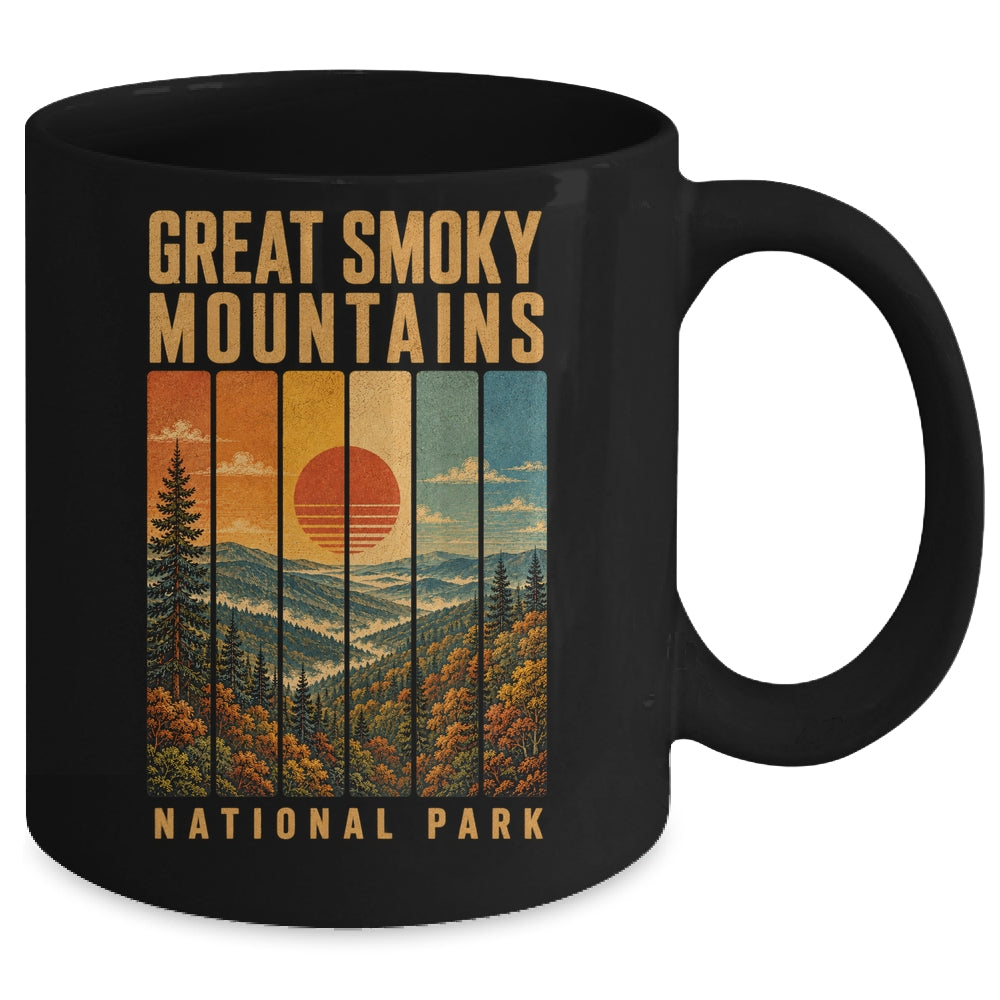 Great Smoky Mountains National Park Tennessee Usa Outdoor Vintage Hiking Mug | siriusteestore
