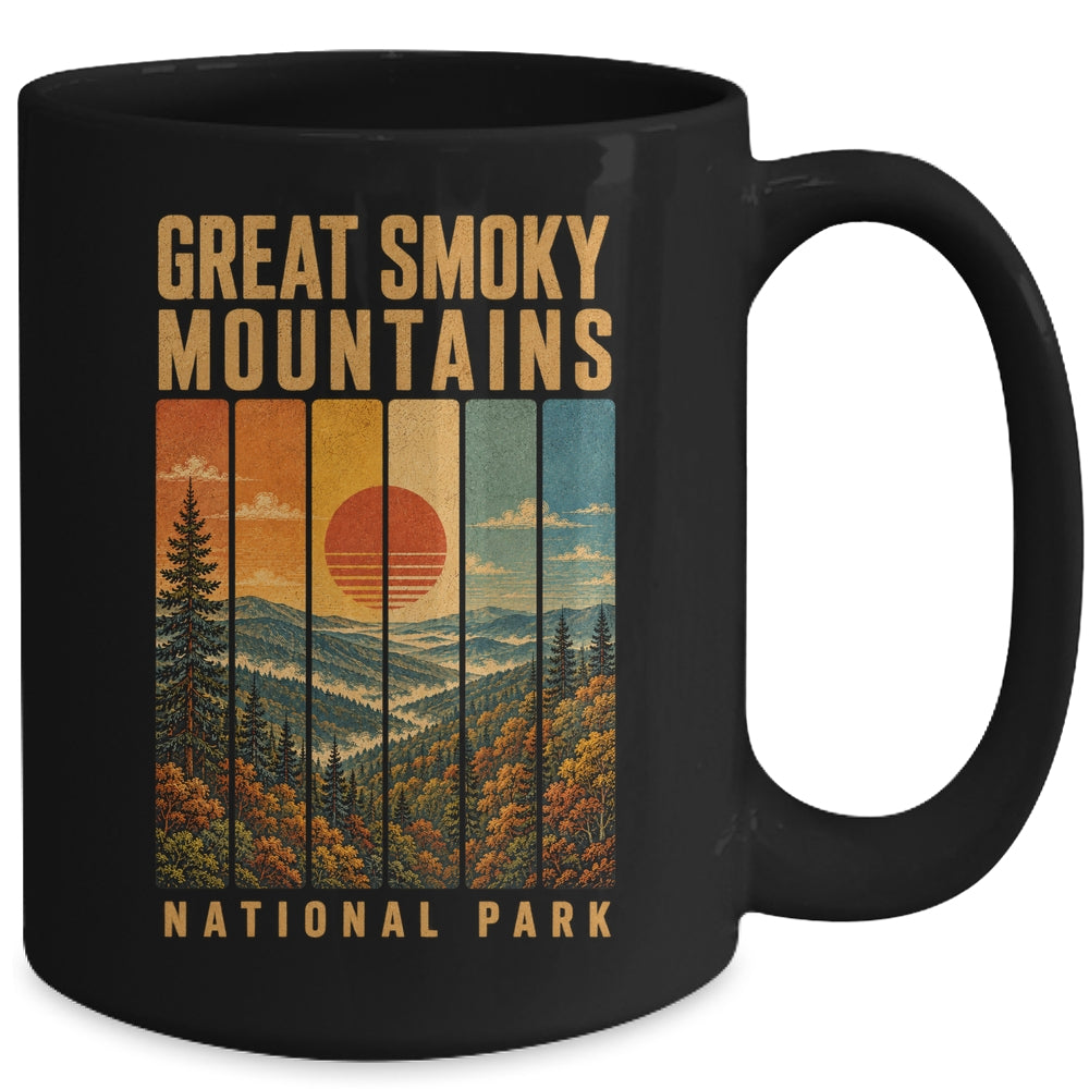 Great Smoky Mountains National Park Tennessee Usa Outdoor Vintage Hiking Mug | siriusteestore