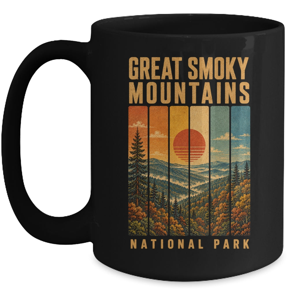 Great Smoky Mountains National Park Tennessee Usa Outdoor Vintage Hiking Mug | siriusteestore