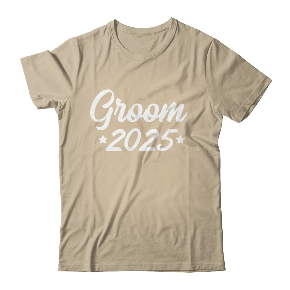 Groom Est 2025 Married Wedding Engagement Getting Ready Shirt & Hoodie | siriusteestore