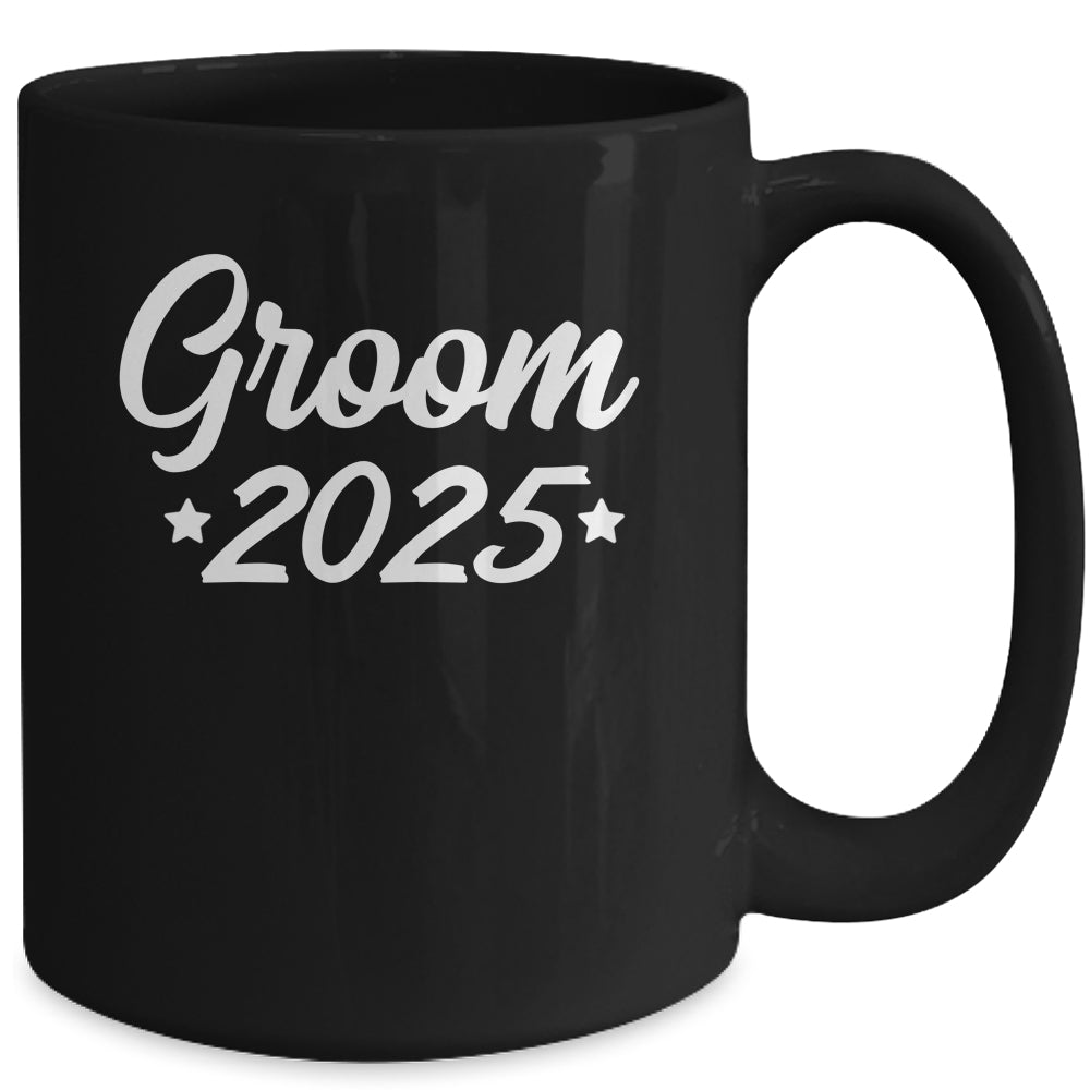 Groom Est 2025 Married Wedding Engagement Getting Ready Mug | siriusteestore