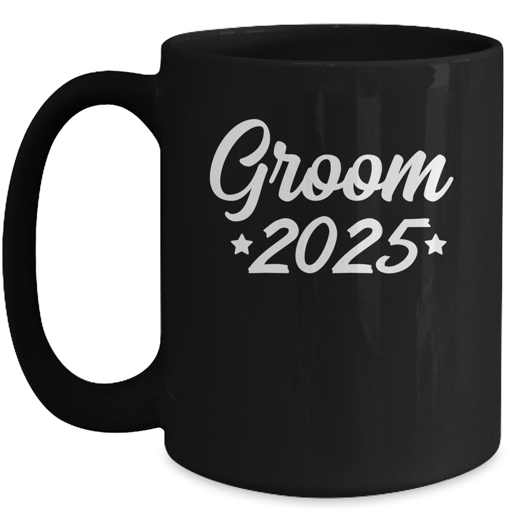 Groom Est 2025 Married Wedding Engagement Getting Ready Mug | siriusteestore