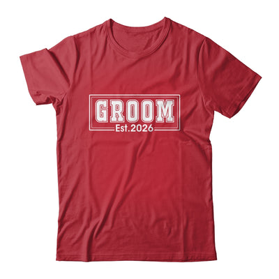 Groom Est 2026 Future Husband Bachelor Party Wedding Groom Shirt & Hoodie | siriusteestore