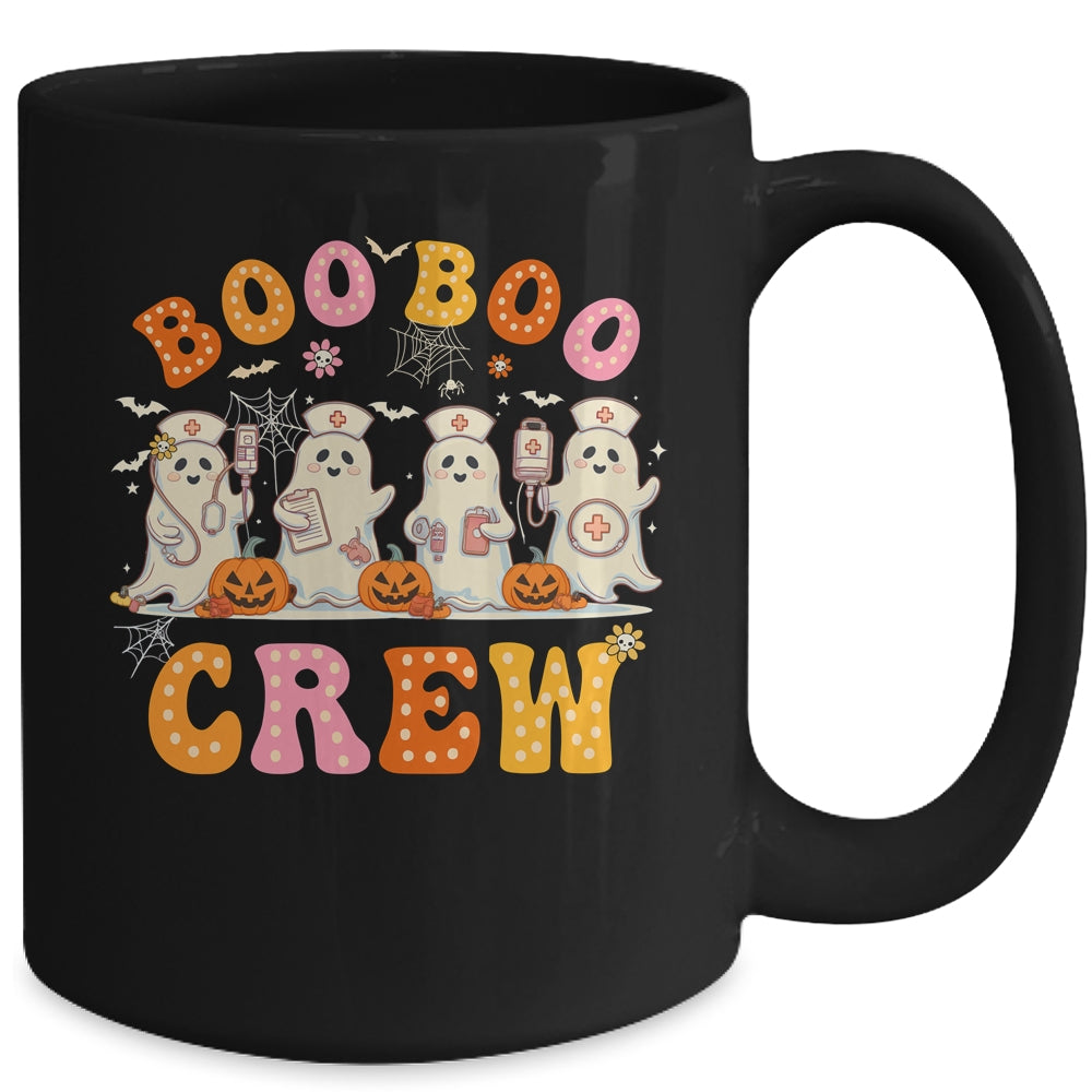 Groovy Boo Boo Crew Nurse Funny Ghost Halloween Nurse Women Mug | siriusteestore