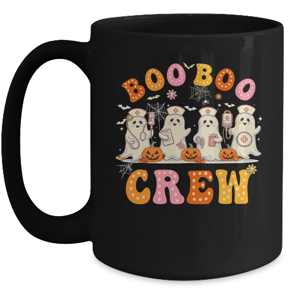 Groovy Boo Boo Crew Nurse Funny Ghost Halloween Nurse Women Mug | siriusteestore