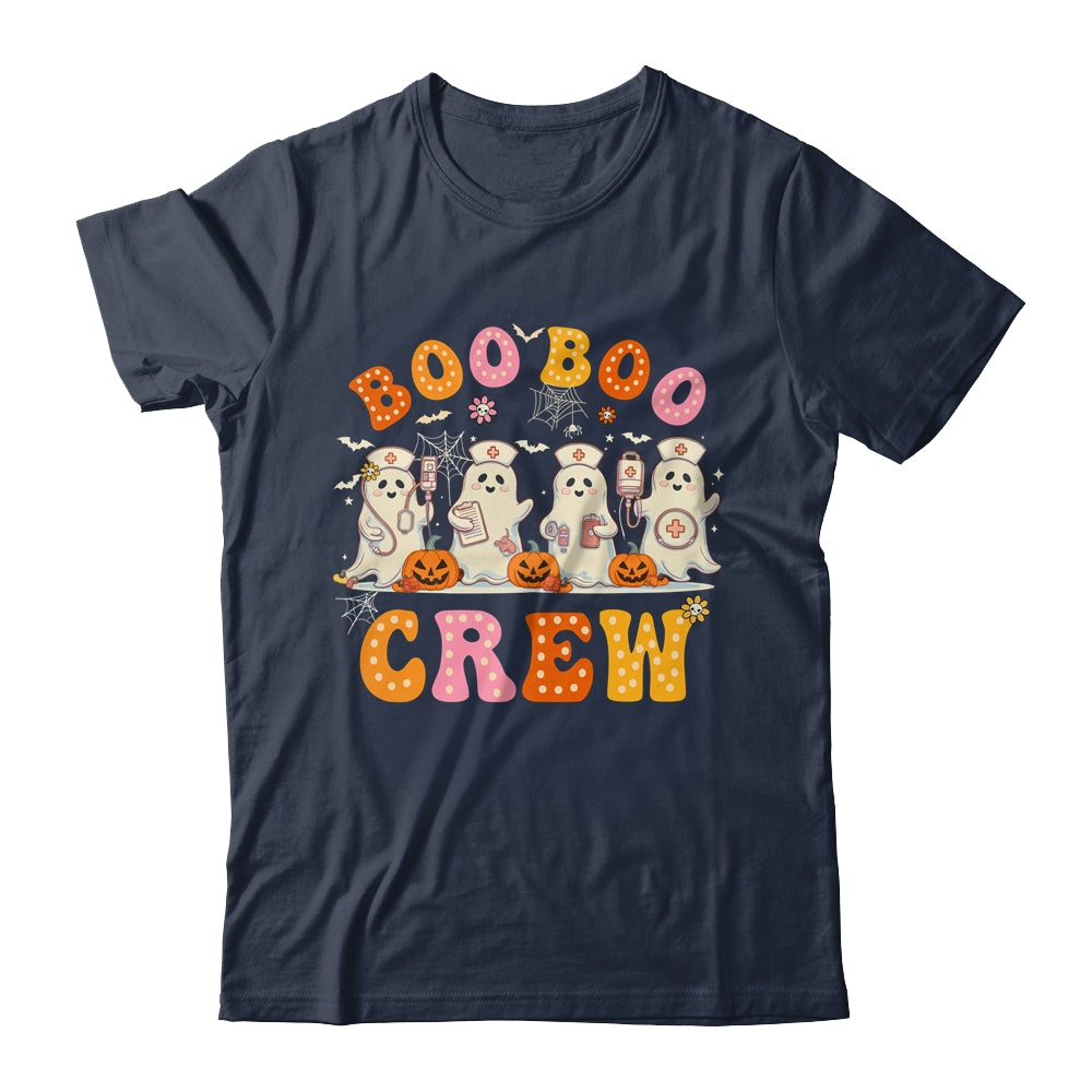 Groovy Boo Boo Crew Nurse Funny Ghost Halloween Nurse Women Shirt & Hoodie | siriusteestore