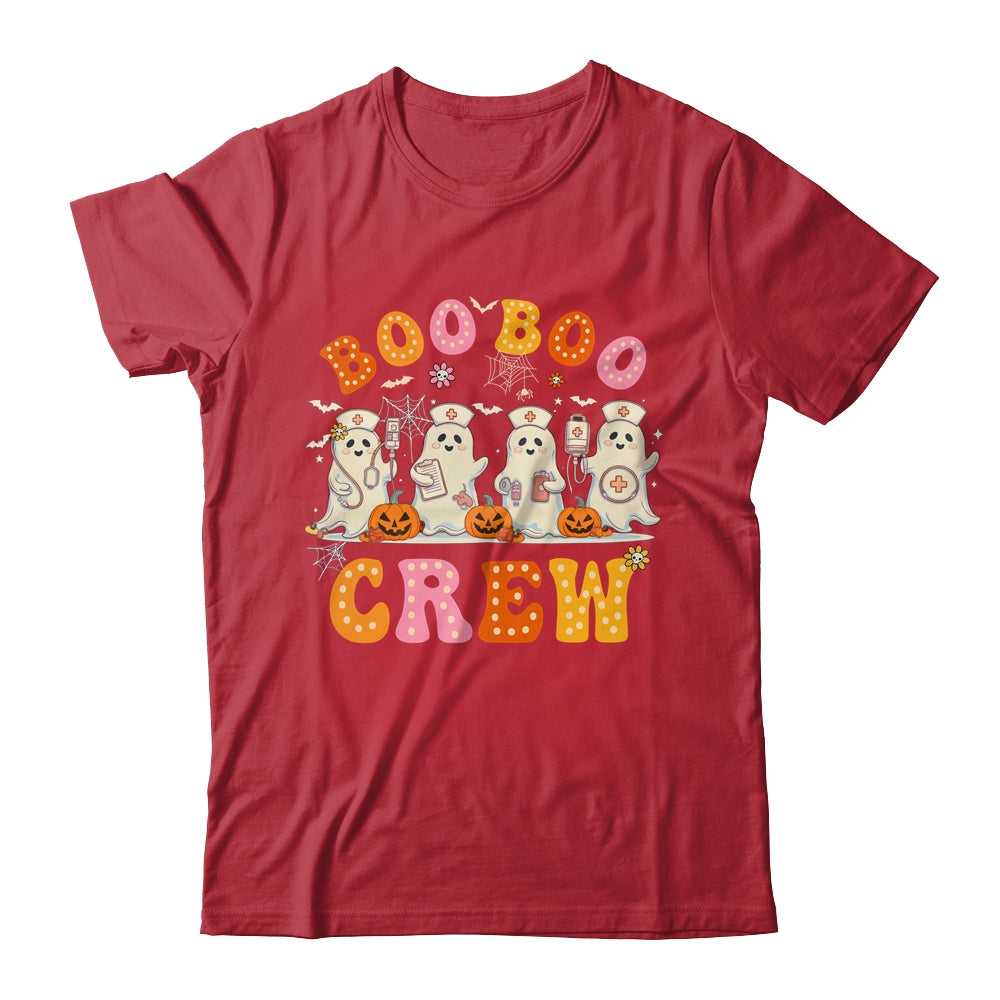 Groovy Boo Boo Crew Nurse Funny Ghost Halloween Nurse Women Shirt & Hoodie | siriusteestore