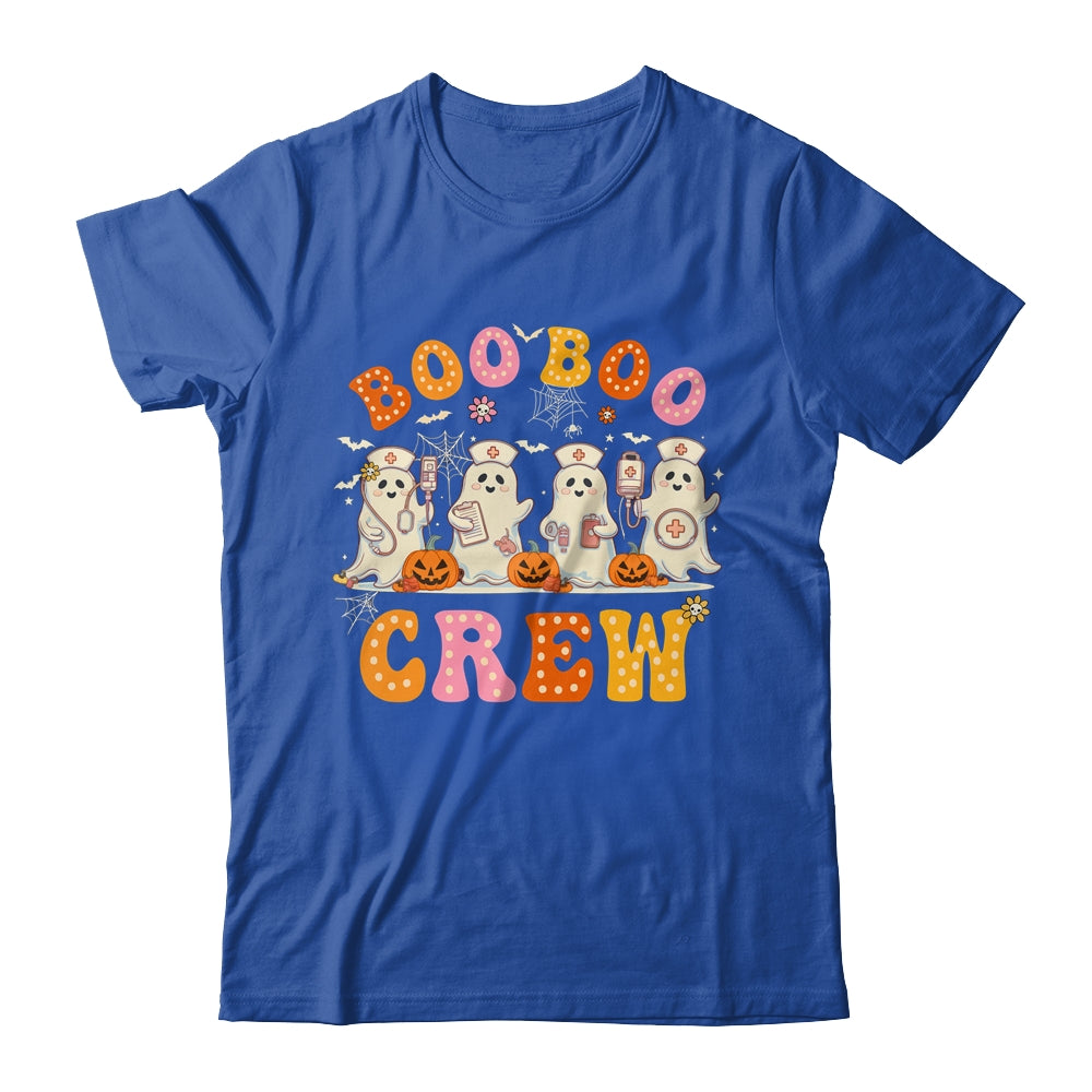 Groovy Boo Boo Crew Nurse Funny Ghost Halloween Nurse Women Shirt & Hoodie | siriusteestore