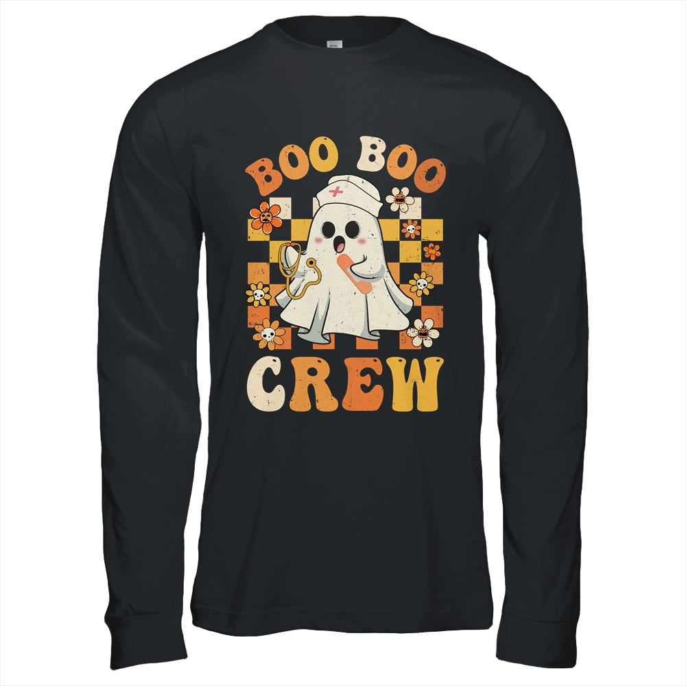Groovy Boo Boo Crew Nurse Funny Ghost Women Halloween Nurse Shirt & Hoodie | siriusteestore
