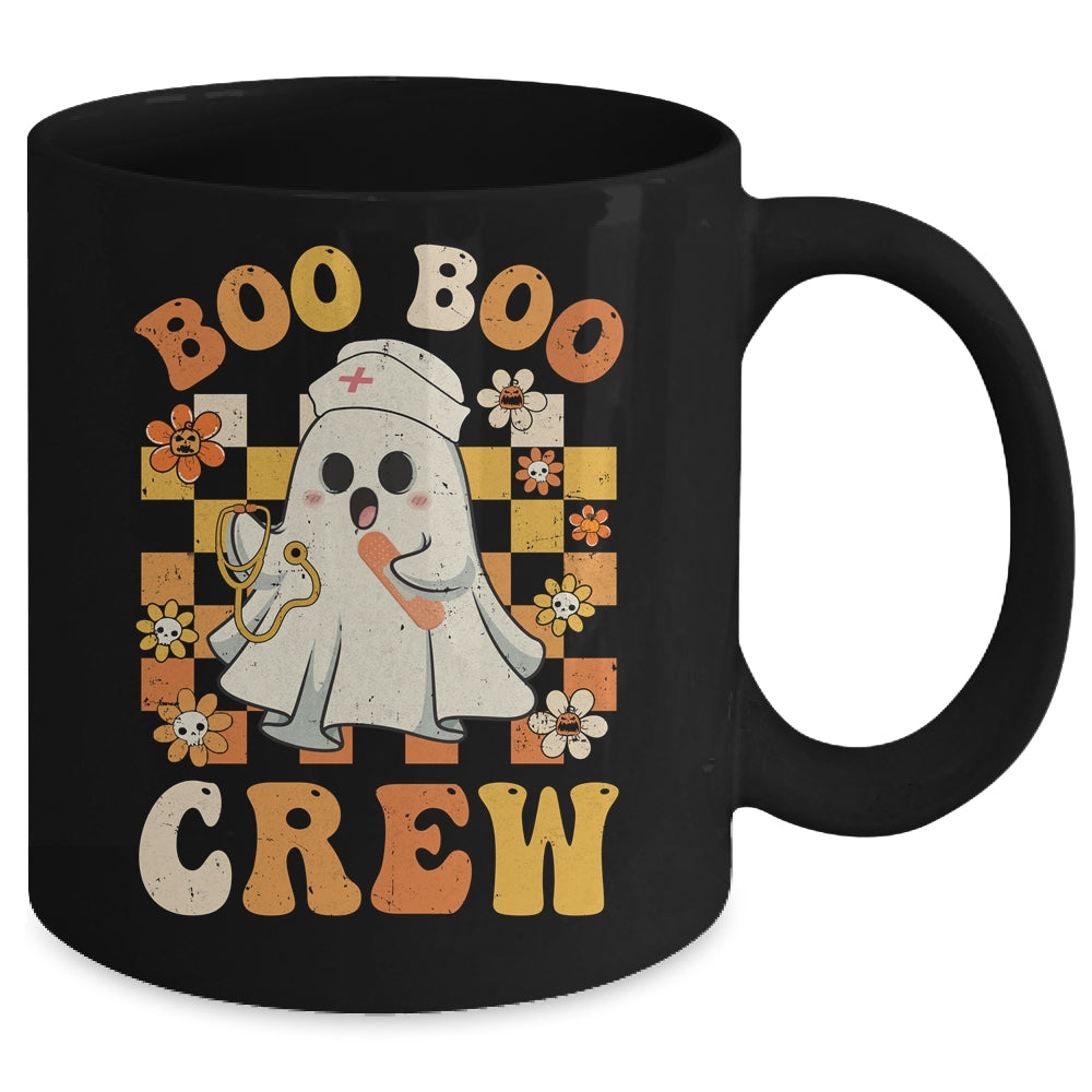 Groovy Boo Boo Crew Nurse Funny Ghost Women Halloween Nurse Mug | siriusteestore