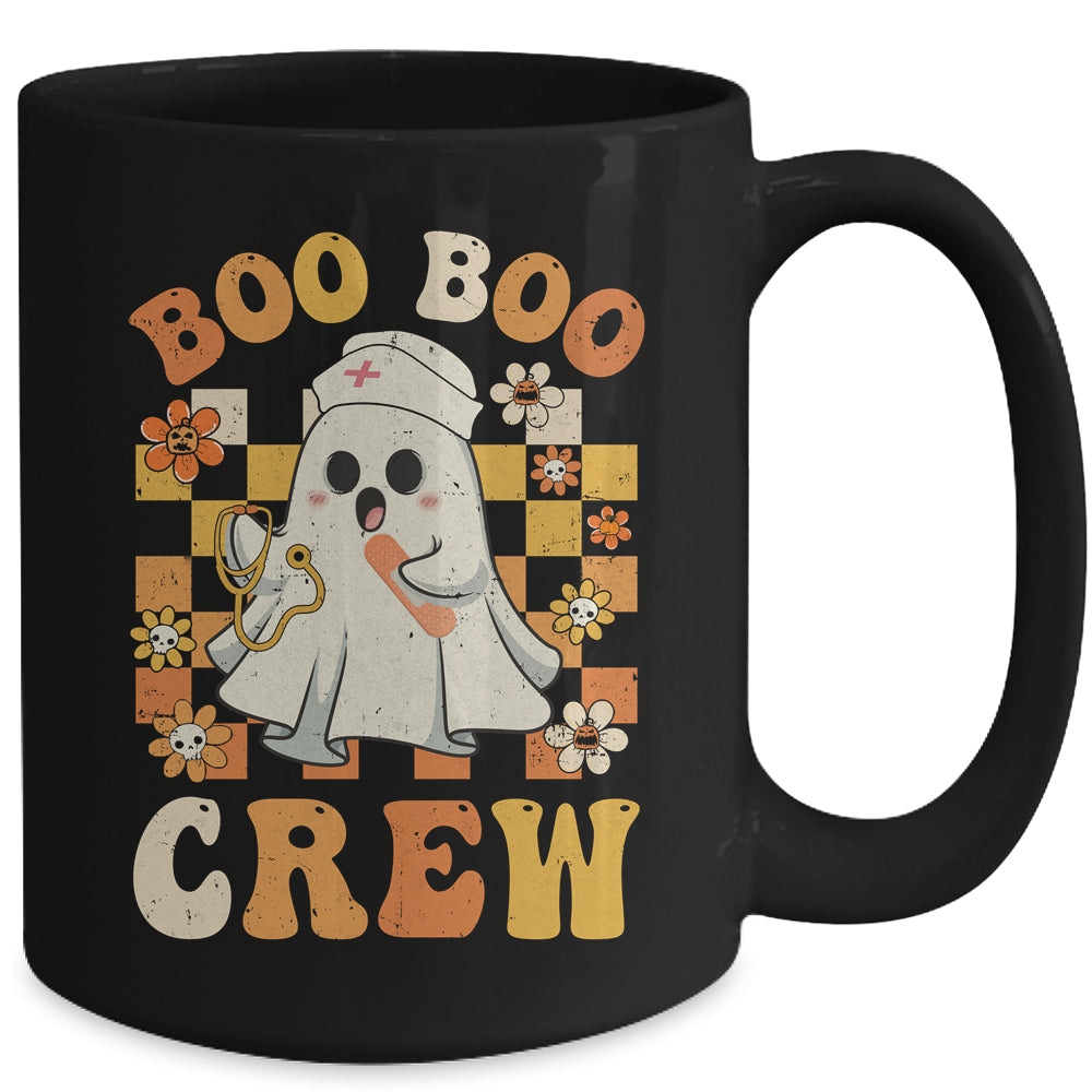 Groovy Boo Boo Crew Nurse Funny Ghost Women Halloween Nurse Mug | siriusteestore
