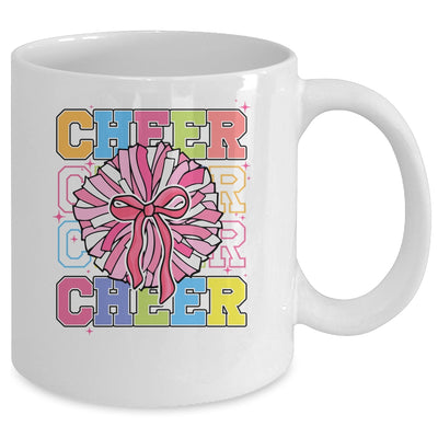 Groovy Cheer Coquette Bow Cheerleading Lover Cheerleader Mug | siriusteestore