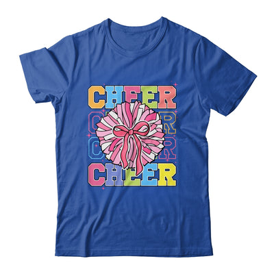 Groovy Cheer Coquette Bow Cheerleading Lover Cheerleader Shirt & Tank Top | siriusteestore