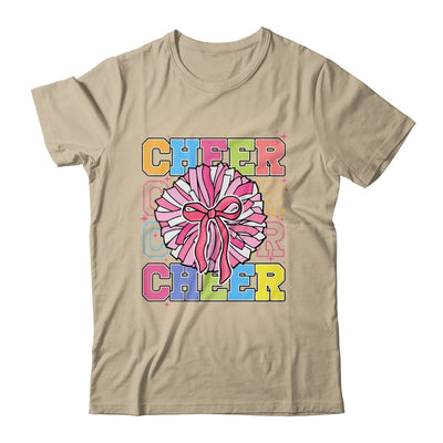 Groovy Cheer Coquette Bow Cheerleading Lover Cheerleader Shirt & Tank Top | siriusteestore