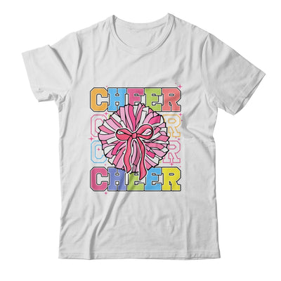 Groovy Cheer Coquette Bow Cheerleading Lover Cheerleader Shirt & Tank Top | siriusteestore