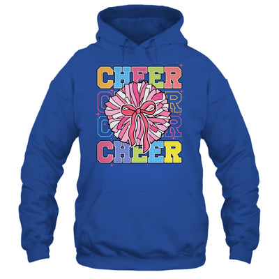 Groovy Cheer Coquette Bow Cheerleading Lover Cheerleader Shirt & Tank Top | siriusteestore