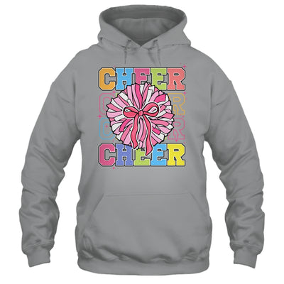 Groovy Cheer Coquette Bow Cheerleading Lover Cheerleader Shirt & Tank Top | siriusteestore