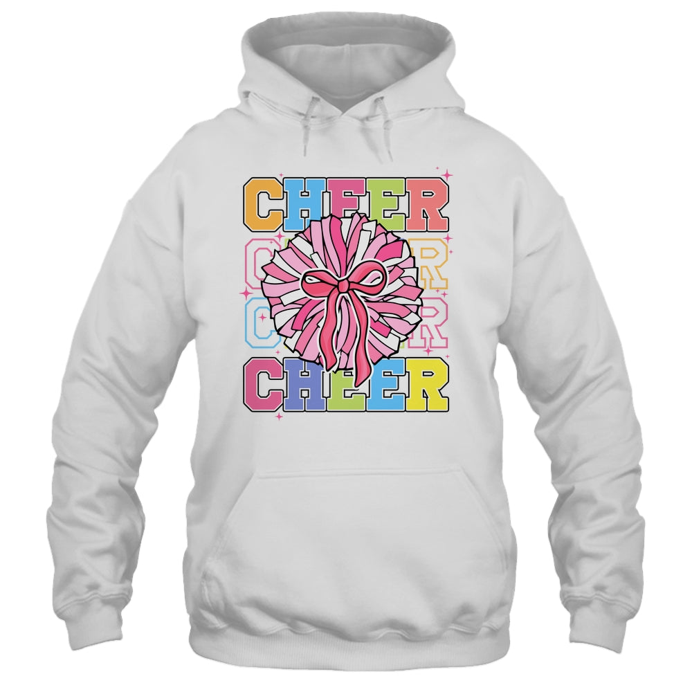 Groovy Cheer Coquette Bow Cheerleading Lover Cheerleader Shirt & Tank Top | siriusteestore