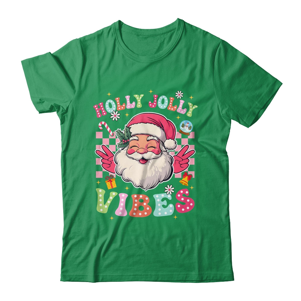Groovy Cute Santa Claus Christmas Vibes Xmas Girls Womens Shirt & Sweatshirt | siriusteestore
