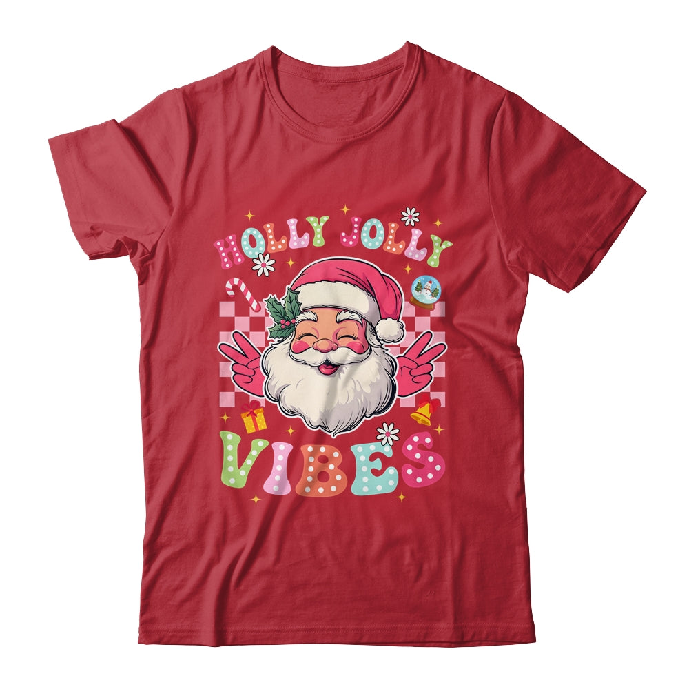 Groovy Cute Santa Claus Christmas Vibes Xmas Girls Womens Shirt & Sweatshirt | siriusteestore