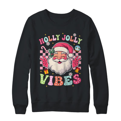 Groovy Cute Santa Claus Christmas Vibes Xmas Girls Womens Shirt & Sweatshirt | siriusteestore