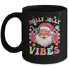 Groovy Cute Santa Claus Christmas Vibes Xmas Girls Womens Mug | siriusteestore