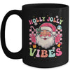 Groovy Cute Santa Claus Christmas Vibes Xmas Girls Womens Mug | siriusteestore